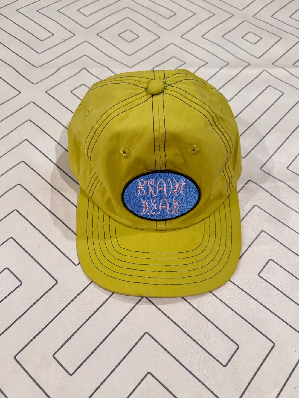 Brain Dead Green Patch Panel Hat